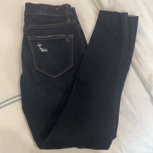 Lularoe Denim distressed dark wash
